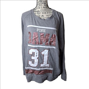 PINK Victoria's Secret Womens Medium Gray Sweatshirt Bama